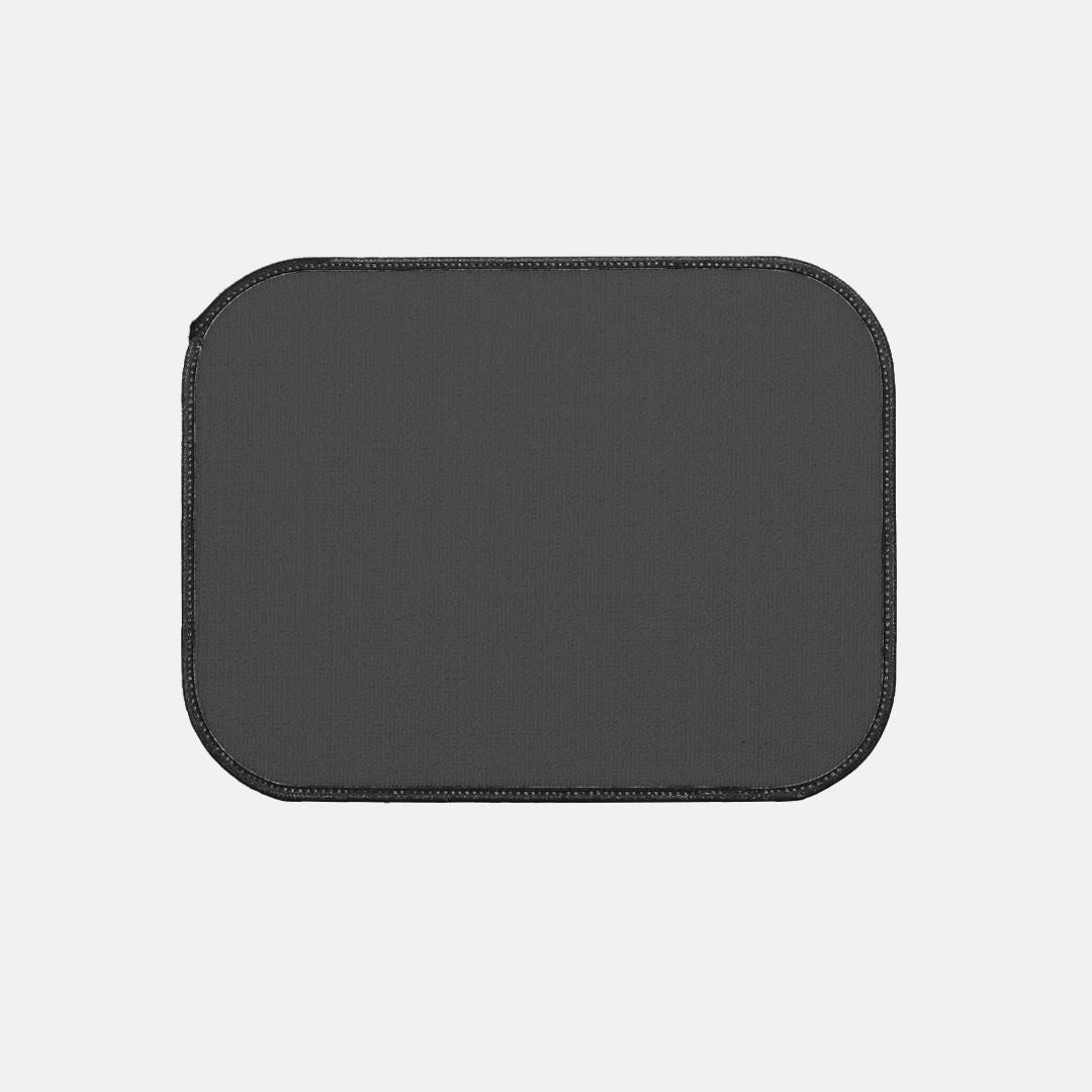 Dark Gray Back Car Mats – "Life is a Beautiful Ride" (Set of 2)