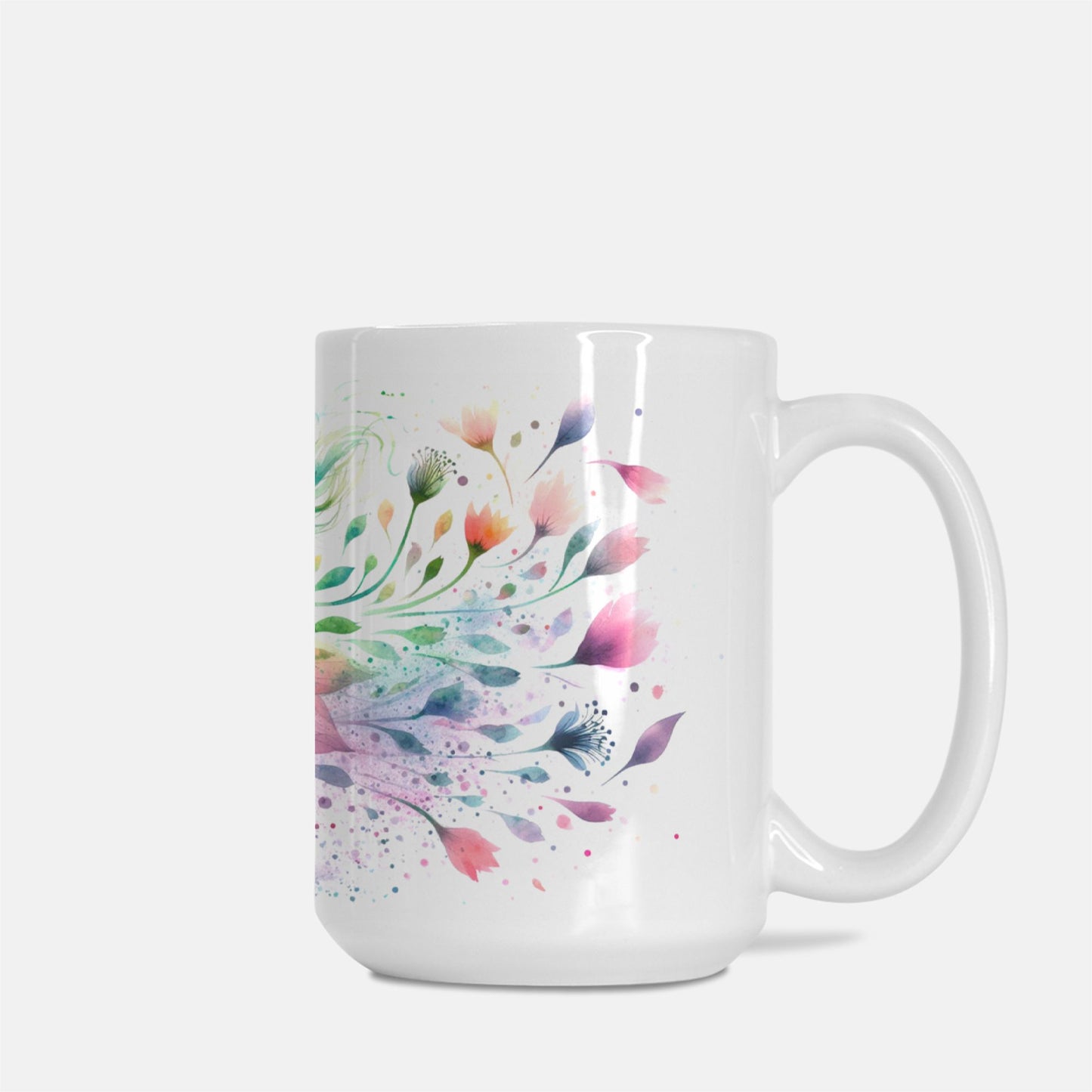 “Live Life in Full Bloom” Ceramic Mug – 15 oz.