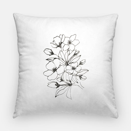 22x22 Luxury Pillow – Original Flower Design