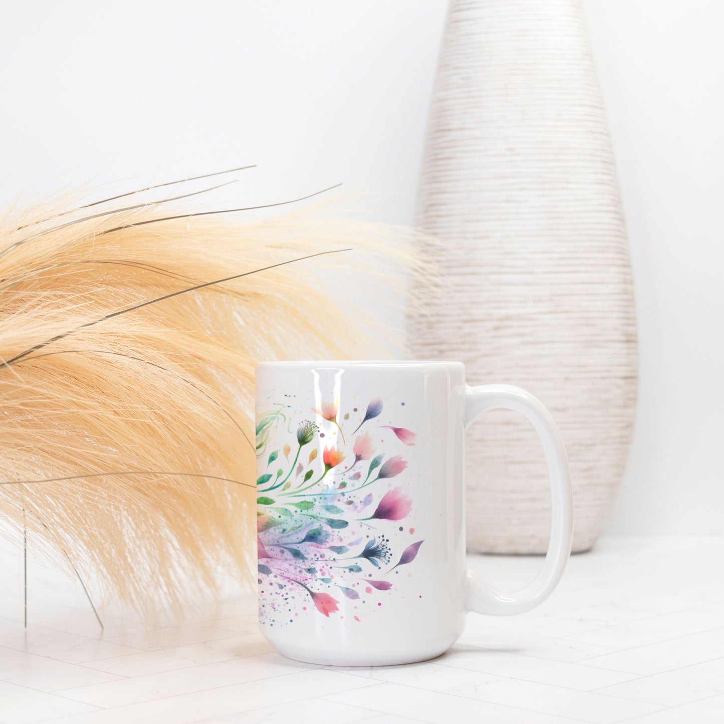 “Live Life in Full Bloom” Ceramic Mug – 15 oz.